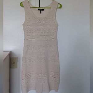 Jessica Simpson Cream Halter Sheath Dress Size Large